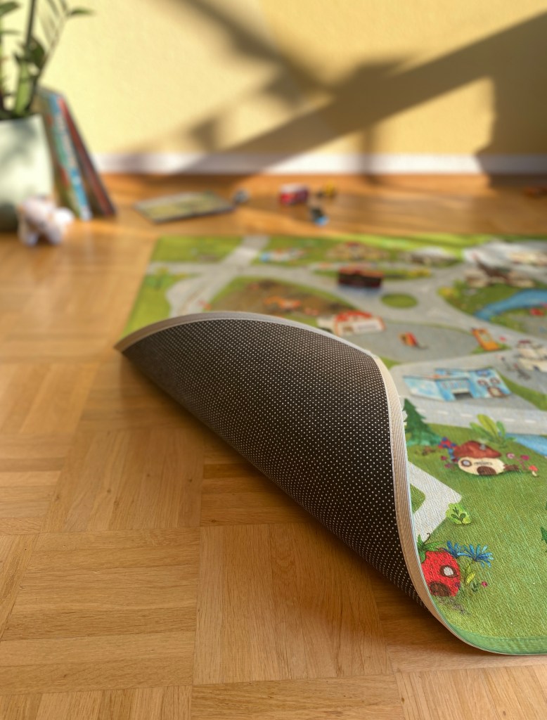 Straßenteppich Spielteppich für Kinder rutschfest Teppich